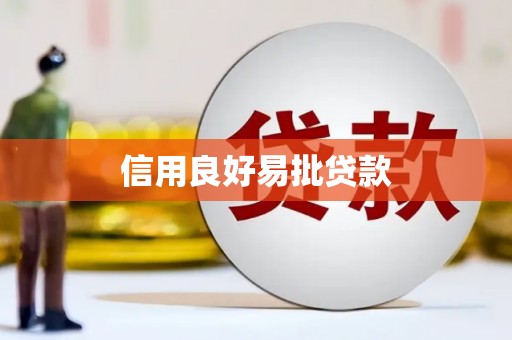瀍河信用良好易批贷款
