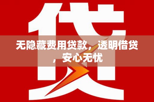 瀍河无隐藏费用贷款，透明借贷，安心无忧