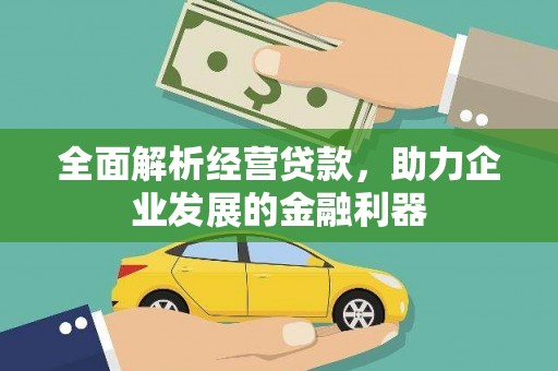 瀍河全面解析经营贷款，助力企业发展的金融利器