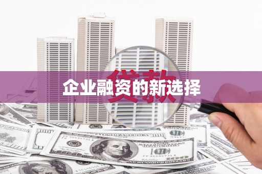 瀍河企业融资的新选择