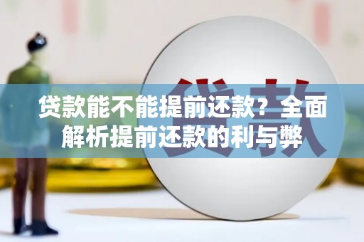瀍河贷款能不能提前还款？全面解析提前还款的利与弊