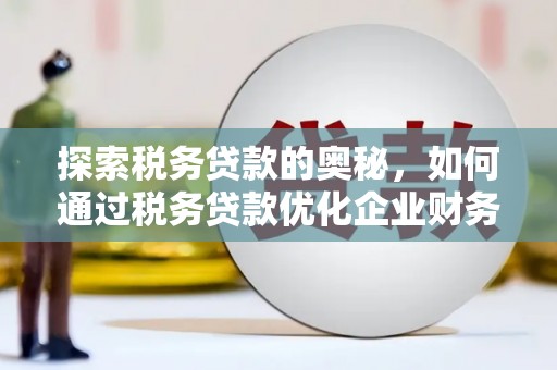 瀍河探索税务贷款的奥秘，如何通过税务贷款优化企业财务