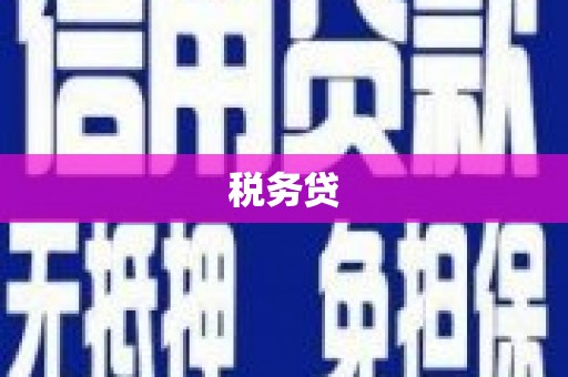 瀍河税务贷