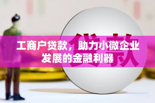 瀍河工商户贷款，助力小微企业发展的金融利器