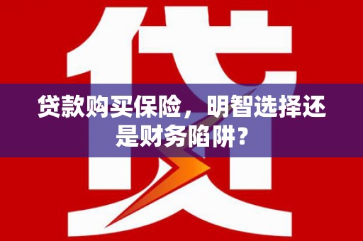 瀍河贷款购买保险，明智选择还是财务陷阱？