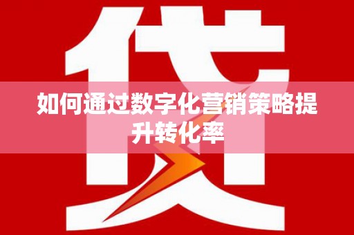 瀍河如何通过数字化营销策略提升转化率
